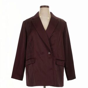 a new day Women's Deep Burgundy Blazer